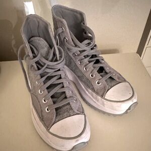 Converse platform 8.5 grey